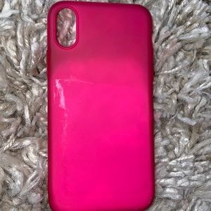 iphone x neon pink phone case